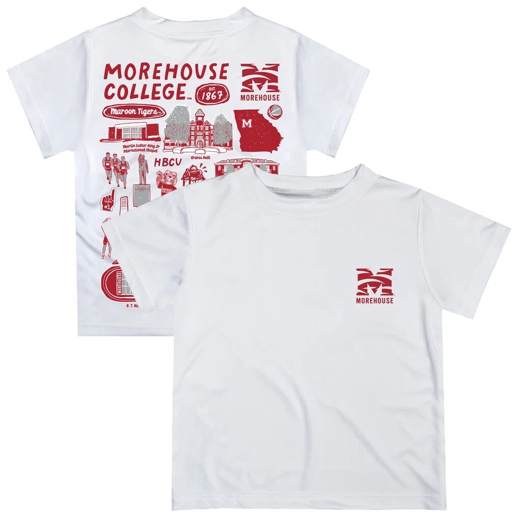 Morehouse Maroon Tigers Vive La Fete Toddler Impressions Artwork T-Shirt