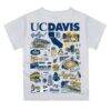 UC Davis Aggies Vive La Fete Toddler Impressions Artwork T-Shirt - White - Detail View