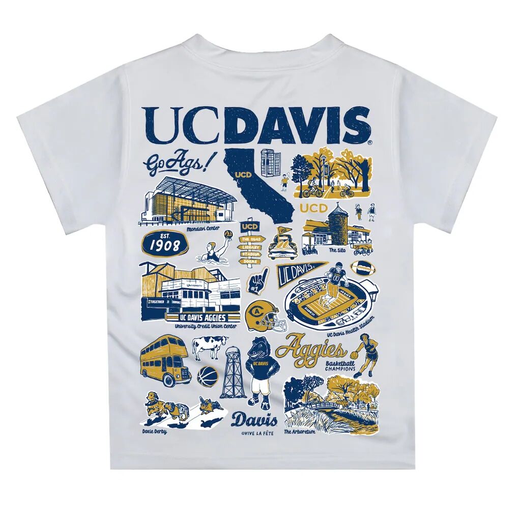 UC Davis Aggies Vive La Fete Toddler Impressions Artwork T-Shirt