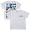UC Davis Aggies Vive La Fete Toddler Impressions Artwork T-Shirt - White - Front View