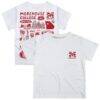 Morehouse Maroon Tigers Vive La Fete Youth Impressions Artwork T-Shirt - White - Front View