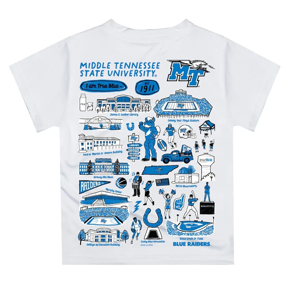MTSU Blue Raiders Vive La Fete Youth Impressions Artwork T-Shirt