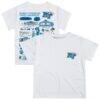 MTSU Blue Raiders Vive La Fete Youth Impressions Artwork T-Shirt - White - Front View