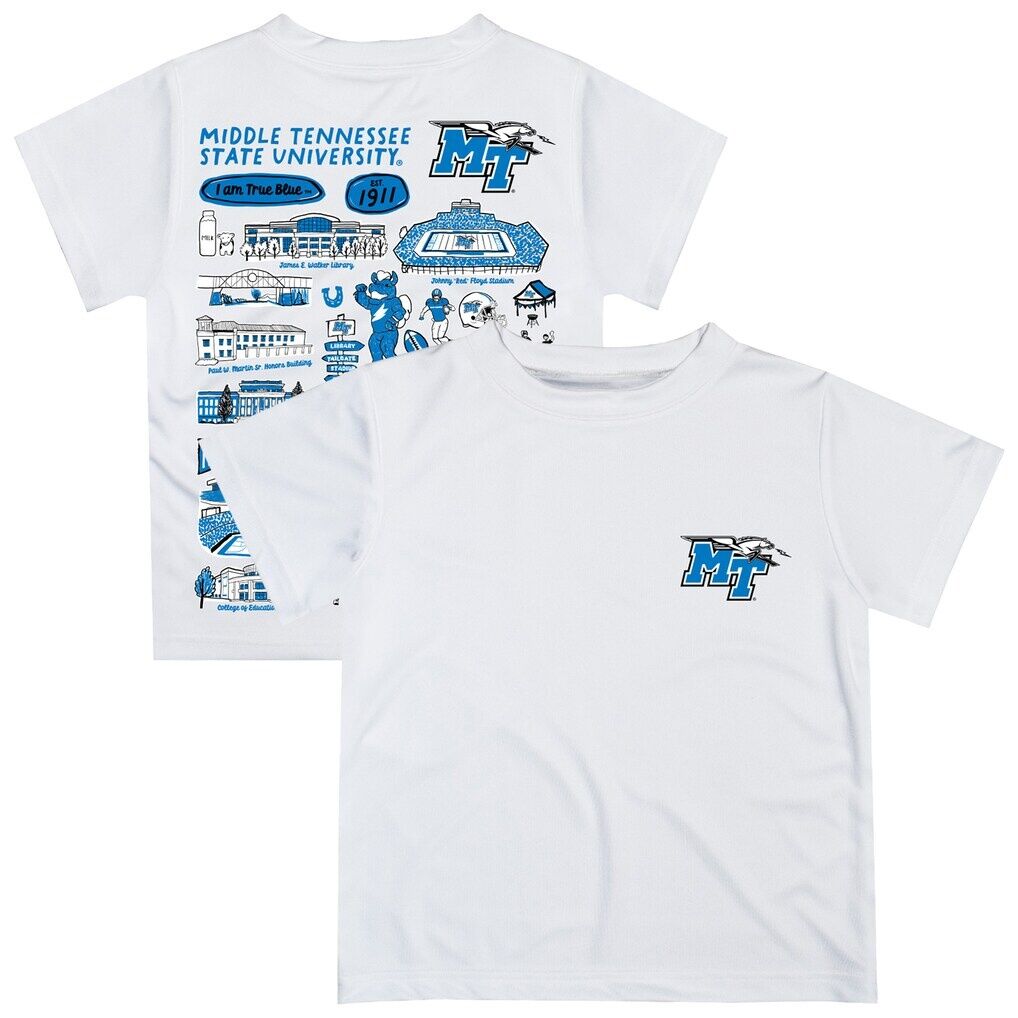 MTSU Blue Raiders Vive La Fete Youth Impressions Artwork T-Shirt