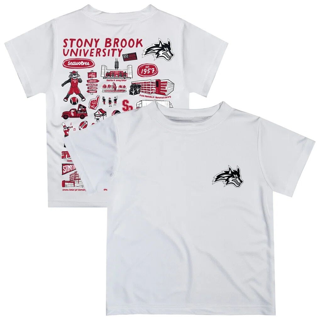 Stony Brook Seawolves Vive La Fete Youth Impressions Artwork T-Shirt