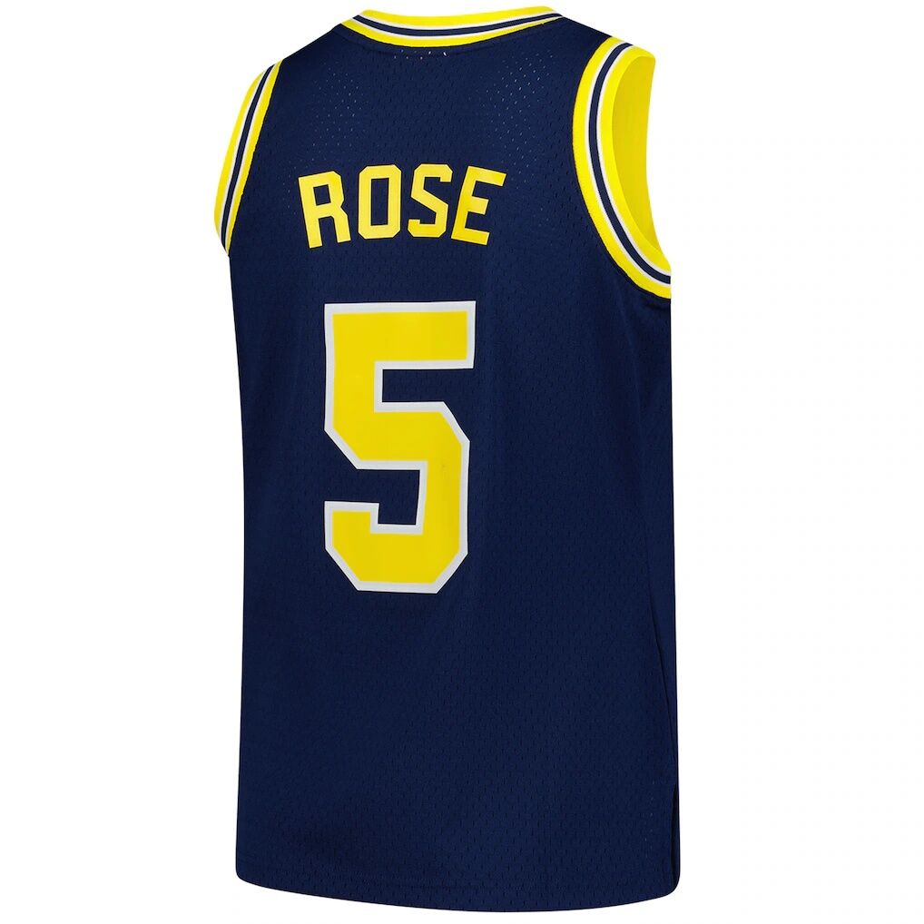 Jalen Rose Michigan Wolverines Mitchell & Ness 1991/92 Swingman Jersey