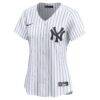 New York Yankees Nike Women's Home Limited Custom Jersey - White - Side View