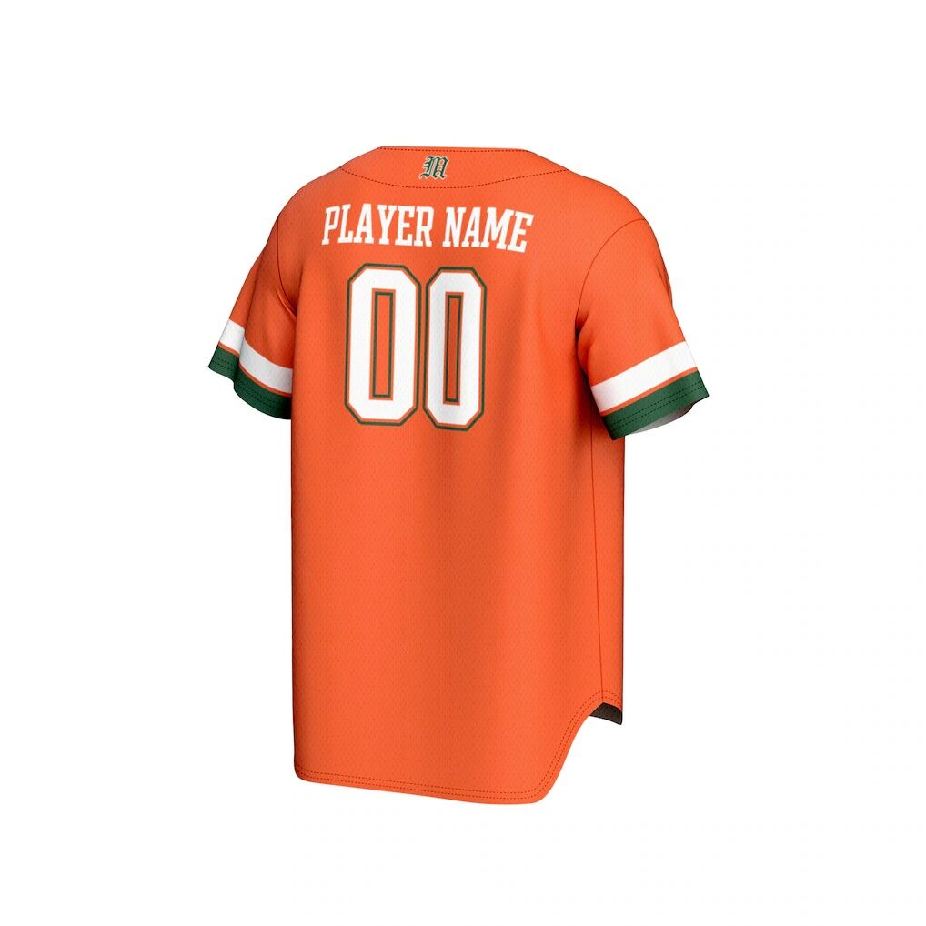 Miami Hurricanes GameDay Greats Lightweight Collegiate Baseball NIL Pick-A-Player Fashion Jersey