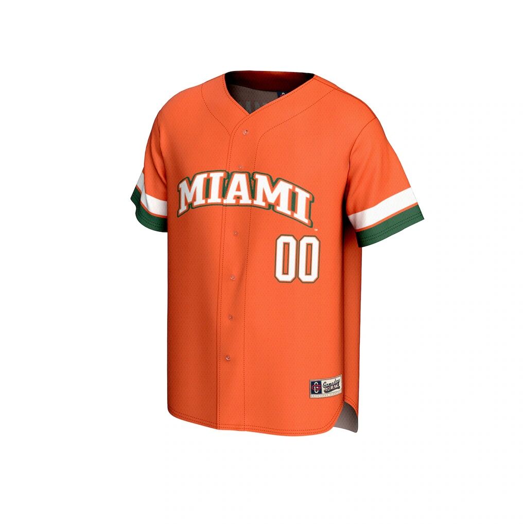 Miami Hurricanes GameDay Greats Lightweight Collegiate Baseball NIL Pick-A-Player Fashion Jersey