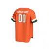 Miami Hurricanes GameDay Greats Youth Lightweight Collegiate Baseball NIL Pick-A-Player Fashion Jersey - Orange - Detail View
