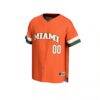 Miami Hurricanes GameDay Greats Youth Lightweight Collegiate Baseball NIL Pick-A-Player Fashion Jersey - Orange - Side View