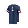 Pennsylvania Quakers GameDay Greats Unisex Pick-A-Player Baseball Fashion Jersey - Navy - Detail View