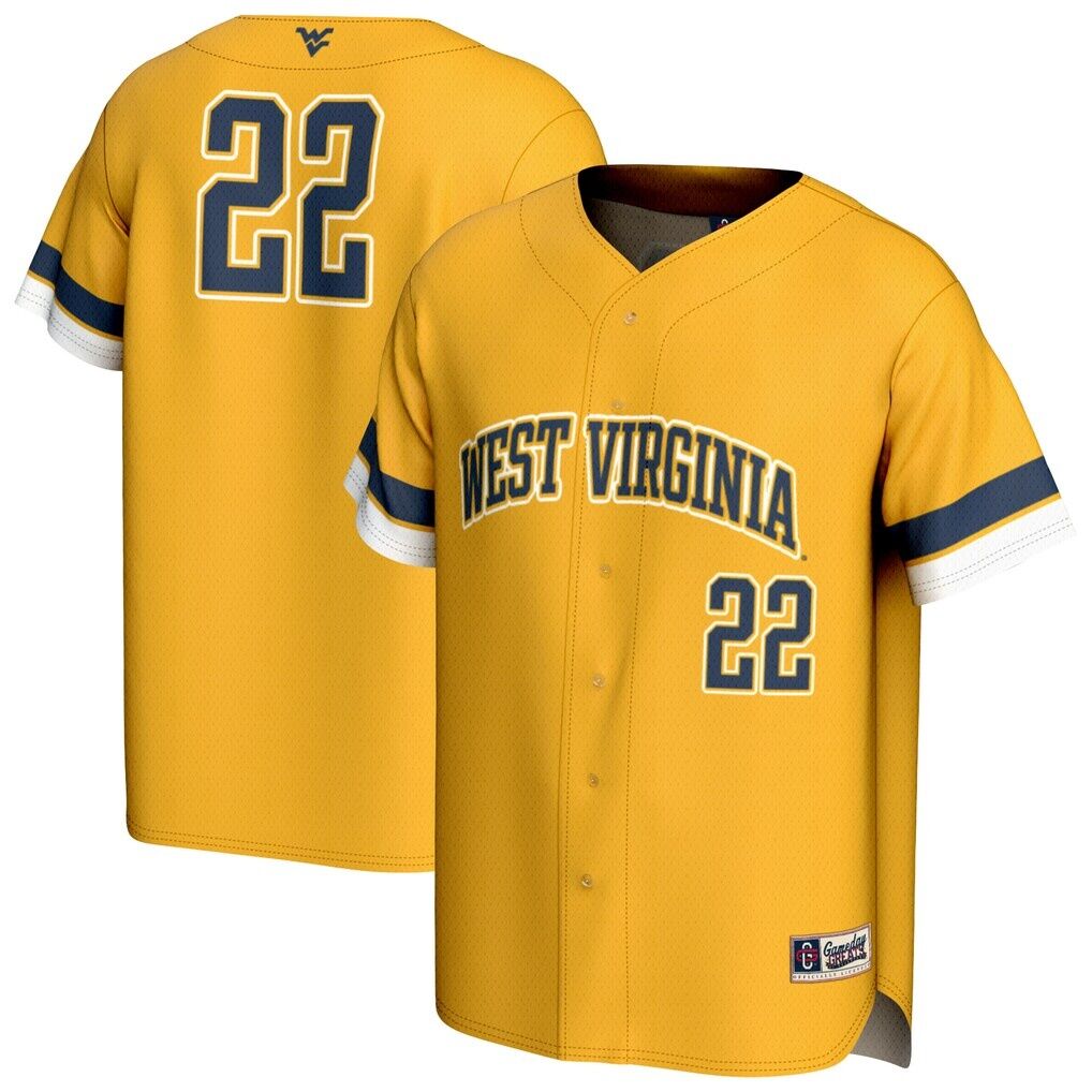 West Virginia Mountaineers GameDay Greats Unisex Pick-A-Player Baseball Fashion Jersey