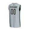 Providence Friars GameDay Greats Unisex NIL Pick-A-Player Lightweight Women's Basketball Fashion Jersey - Silver - Detail View