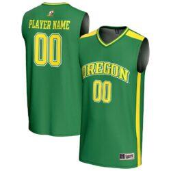 Oregon Ducks GameDay Greats Unisex NIL Pick-A-Player Lightweight Women's Basketball Fashion Jersey - Green - Front View