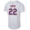 Juan Soto New York Mets Nike Youth Home Game Player Jersey - White - Detail View