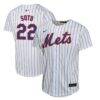 Juan Soto New York Mets Nike Youth Home Game Player Jersey - White - Front View
