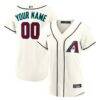 Arizona Diamondbacks Nike Women's Home Custom Replica 2.0 Jersey - Cream - Front View