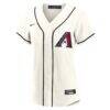 Arizona Diamondbacks Nike Women's Home Custom Replica 2.0 Jersey - Cream - Side View