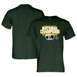 Vermont Catamounts Blue 84 2024 NCAA Men's Soccer National Champions T-Shirt - Green - Front View