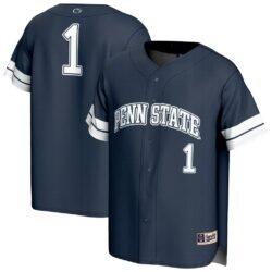 #1 Penn State Nittany Lions GameDay Greats Unisex Lightweight Collegiate Baseball Fashion Jersey - Navy - Front View