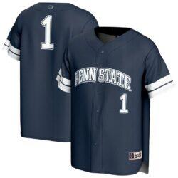 #1 Penn State Nittany Lions GameDay Greats Youth Lightweight Collegiate Baseball Fashion Jersey - Navy - Front View