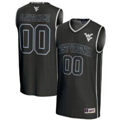 West Virginia Mountaineers GameDay Greats Unisex Lightweight Collegiate Women's Basketball NIL Pick-A-Player Fashion Jersey - Black - Front View