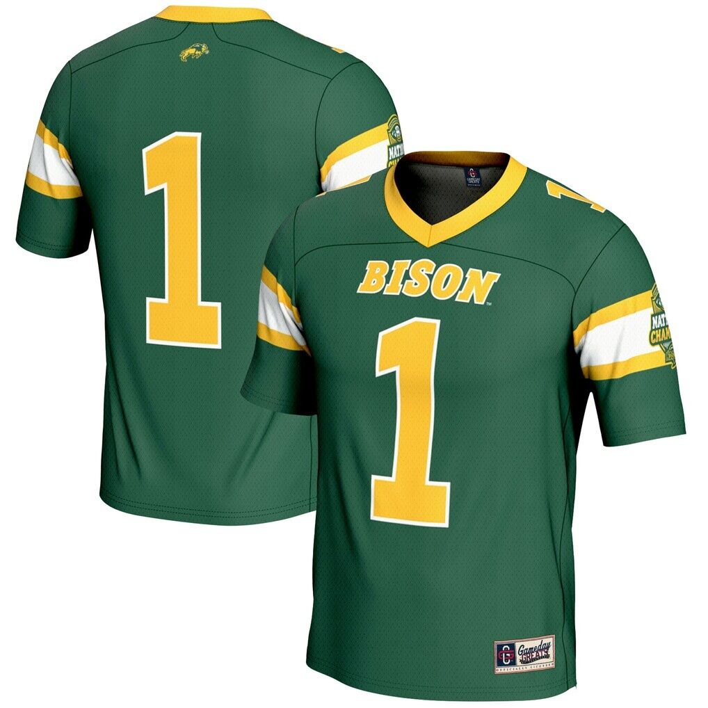 #1 NDSU Bison GameDay Greats Unisex 2024 NCAA FCS Football National Champions Lightweight Fashion Jersey