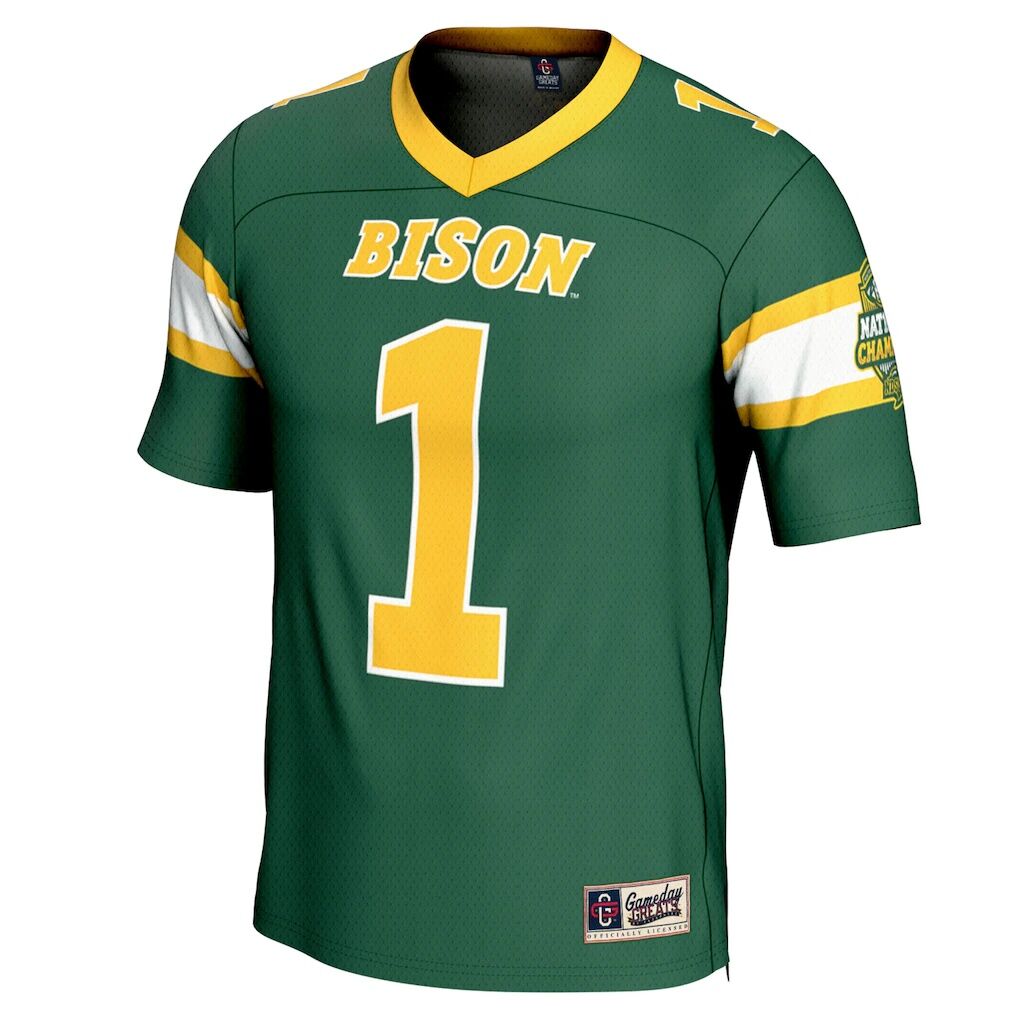 #1 NDSU Bison GameDay Greats Unisex 2024 NCAA FCS Football National Champions Lightweight Fashion Jersey