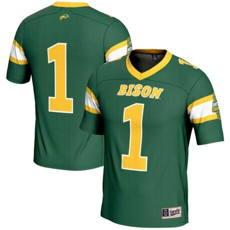 #1 NDSU Bison GameDay Greats Youth 2024 NCAA FCS Football National Champions Lightweight Fashion Jersey - Green - Front View