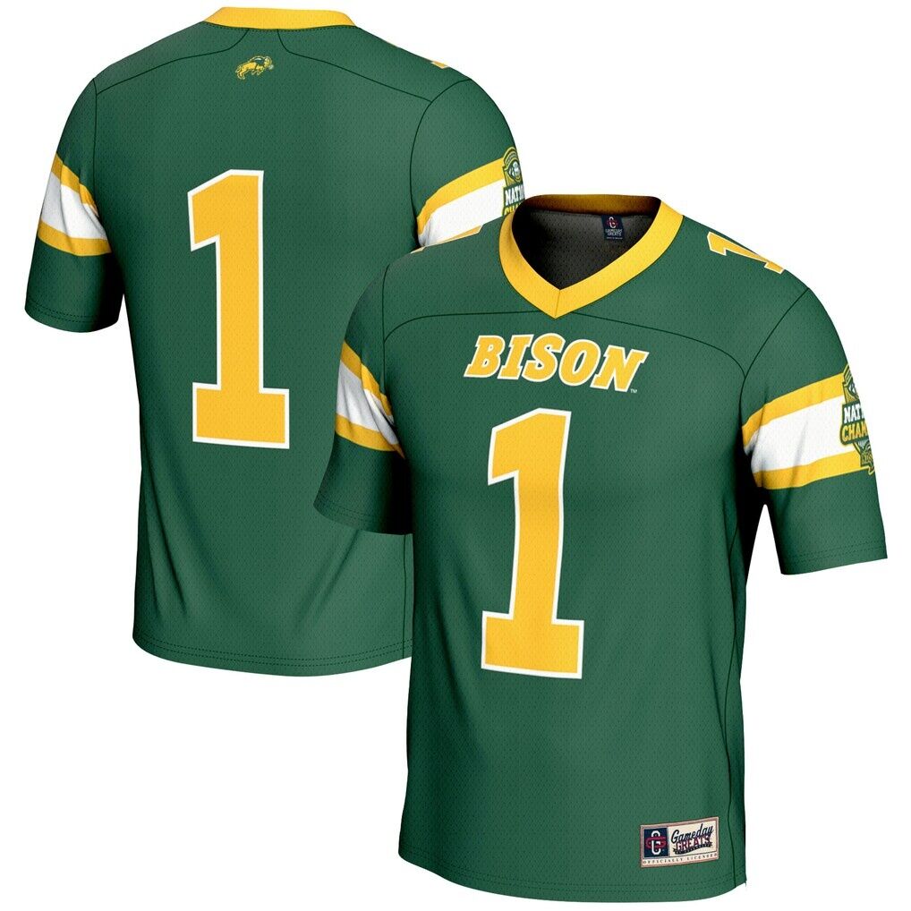 #1 NDSU Bison GameDay Greats Youth 2024 NCAA FCS Football National Champions Lightweight Fashion Jersey
