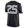 #25 West Virginia Mountaineers Nike Alternate Game Jersey - Black - Detail View