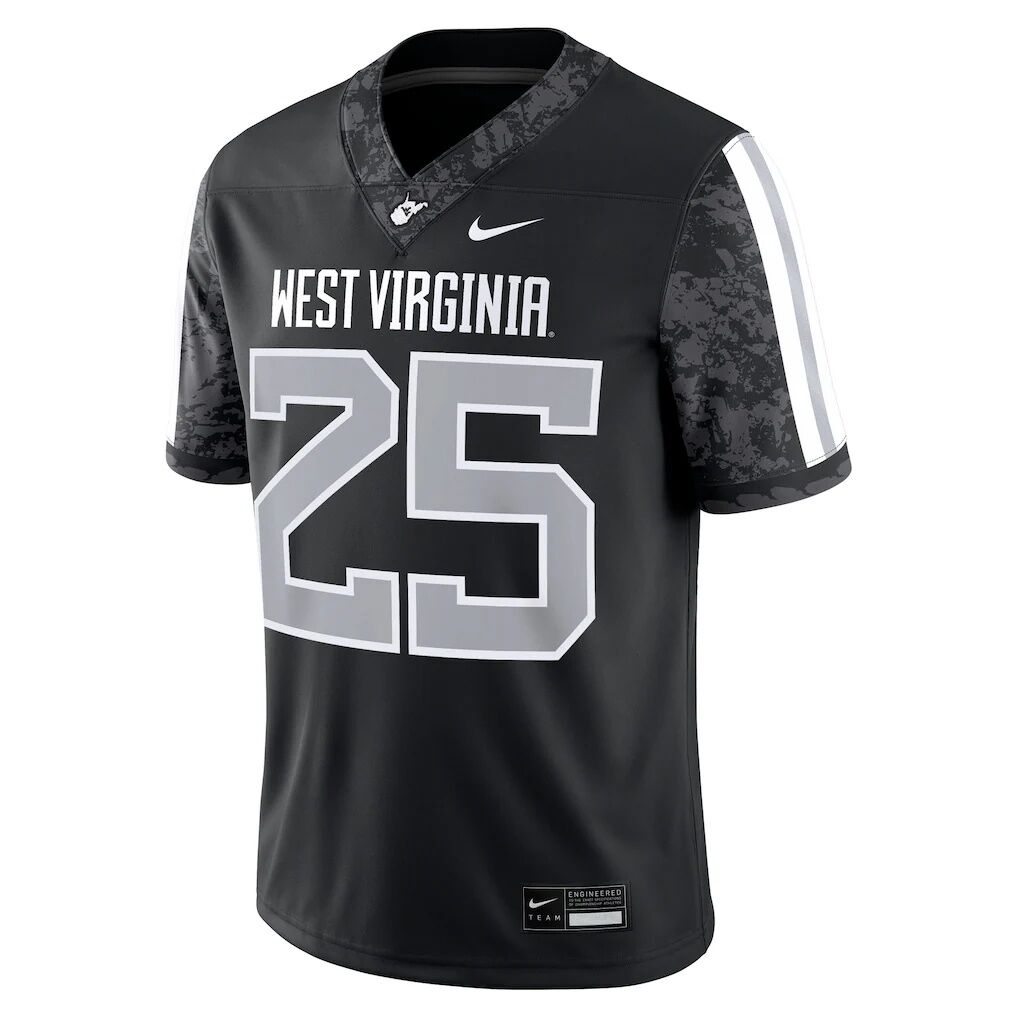 #25 West Virginia Mountaineers Nike Alternate Game Jersey