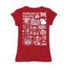 Morehouse Maroon Tigers Vive La Fete Youth Impressions Artwork Fitted T-Shirt - Maroon - Detail View