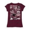 New Mexico State Aggies Vive La Fete Youth Impressions Artwork Fitted T-Shirt - Maroon - Detail View