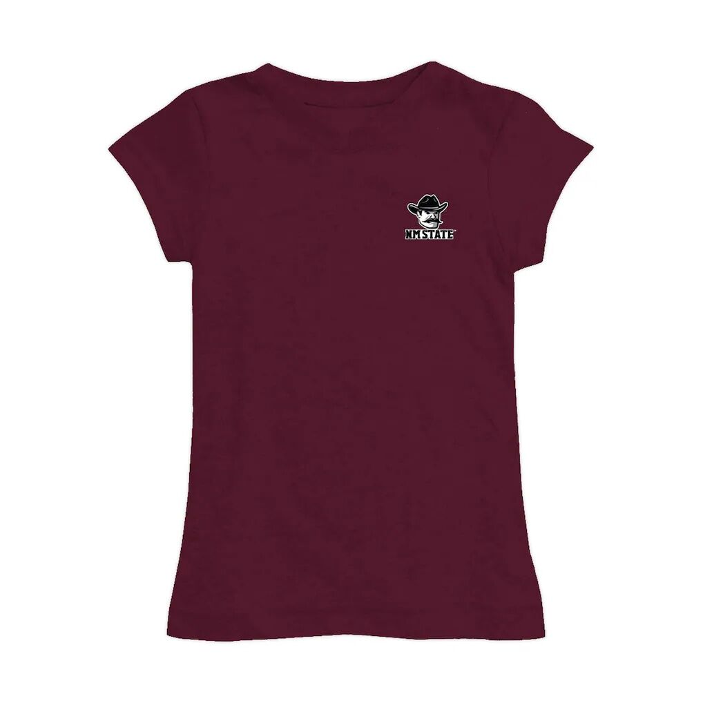 New Mexico State Aggies Vive La Fete Youth Impressions Artwork Fitted T-Shirt - Maroon