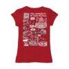 New Mexico Lobos Vive La Fete Youth Impressions Artwork Fitted T-Shirt - Red - Detail View