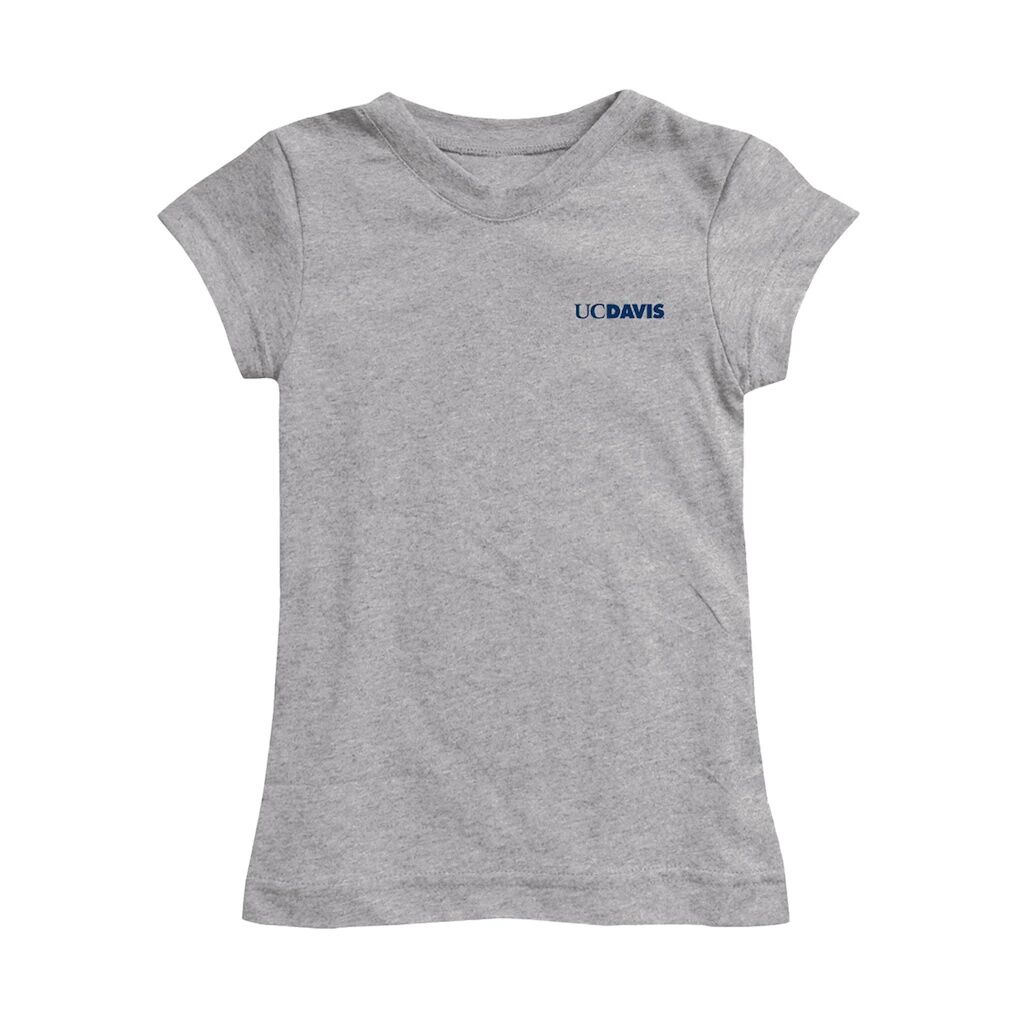 UC Davis Aggies Vive La Fete Girls Toddler Impressions Artwork T-Shirt - Heather Gray