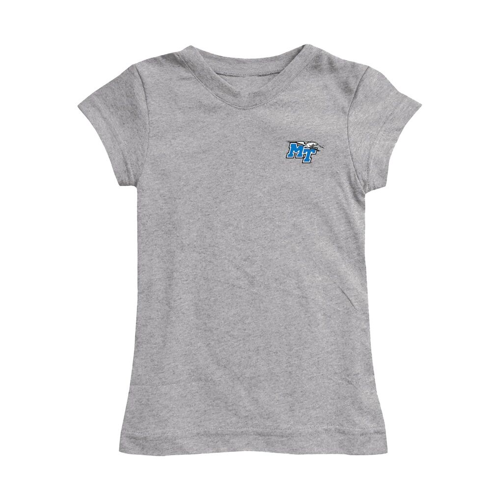 MTSU Blue Raiders Vive La Fete Girls Toddler Impressions Artwork T-Shirt - Heather Gray