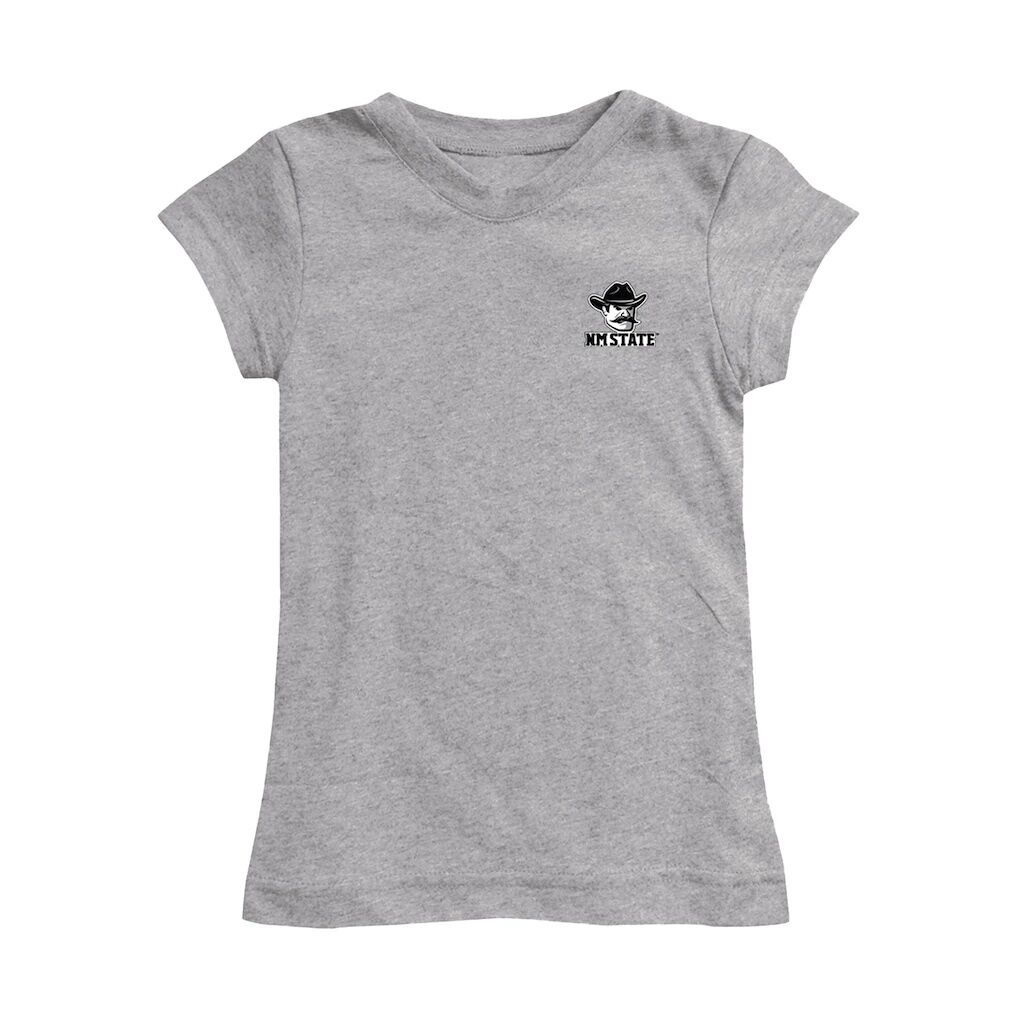 New Mexico State Aggies Vive La Fete Girls Toddler Impressions Artwork T-Shirt - Heather Gray