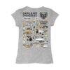 Oakland Golden Grizzlies Vive La Fete Girls Toddler Impressions Artwork T-Shirt - Heather Gray - Detail View
