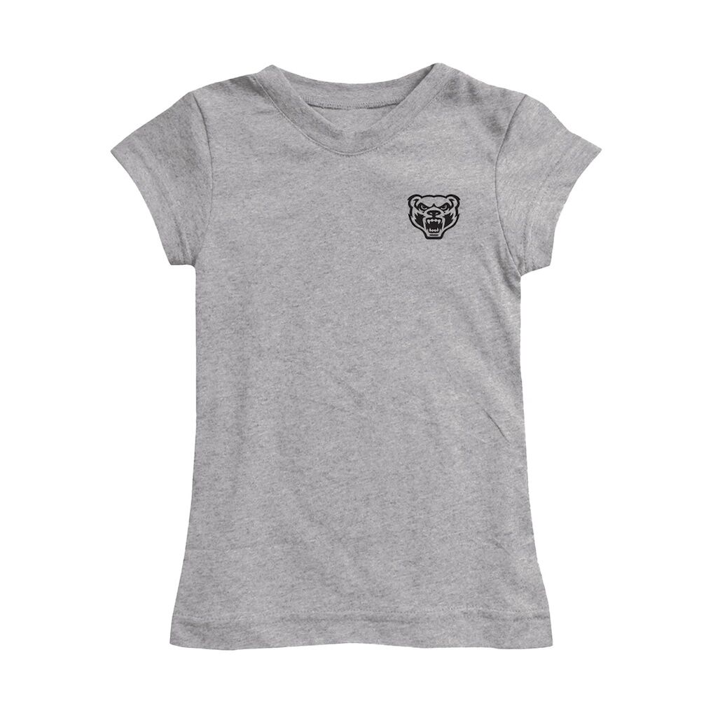 Oakland Golden Grizzlies Vive La Fete Girls Toddler Impressions Artwork T-Shirt - Heather Gray