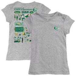 UAB Blazers Vive La Fete Girls Toddler Impressions Artwork T-Shirt - - Front View