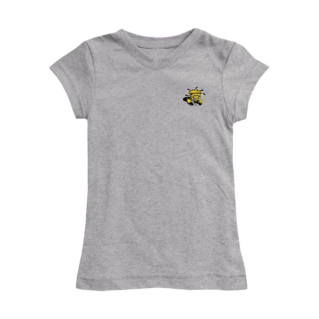 Wichita State Shockers Vive La Fete Girls Toddler Impressions Artwork T-Shirt - Heather Gray