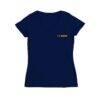 UC Davis Aggies Vive La Fete Women's Impressions Artwork V-Neck T-Shirt - Navy - Side View
