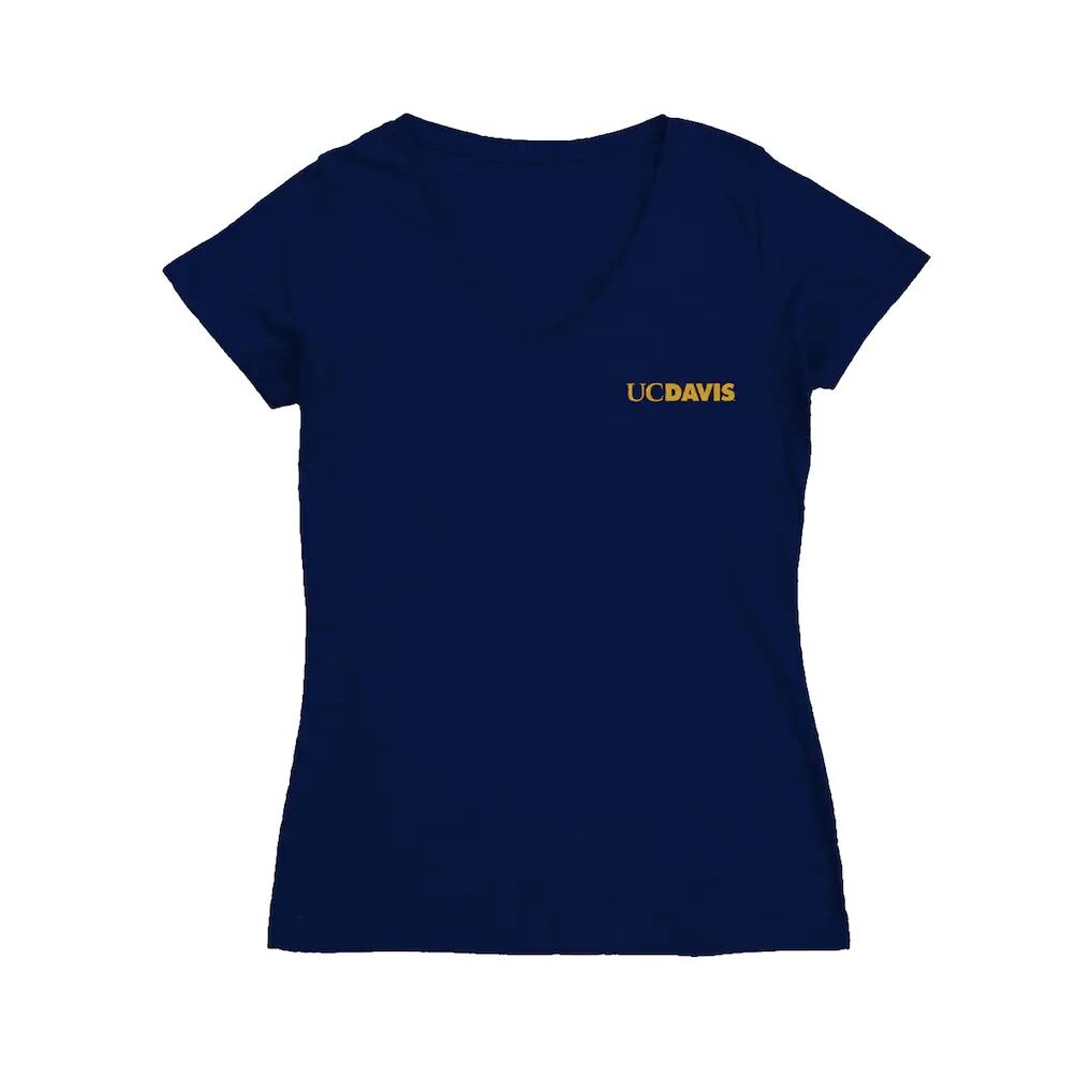 UC Davis Aggies Vive La Fete Women's Impressions Artwork V-Neck T-Shirt