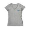 MTSU Blue Raiders Vive La Fete Women's Impressions Artwork V-Neck T-Shirt - Gray - Side View