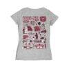 Missouri State University Bears Vive La Fete Women's Impressions Artwork V-Neck T-Shirt - Gray - Detail View