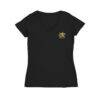 Wichita State Shockers Vive La Fete Women's Impressions Artwork V-Neck T-Shirt - Black - Side View