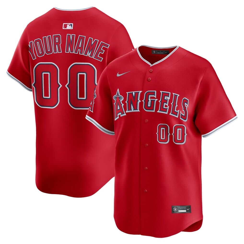 Los Angeles Angels Nike Alternate Limited Custom Jersey